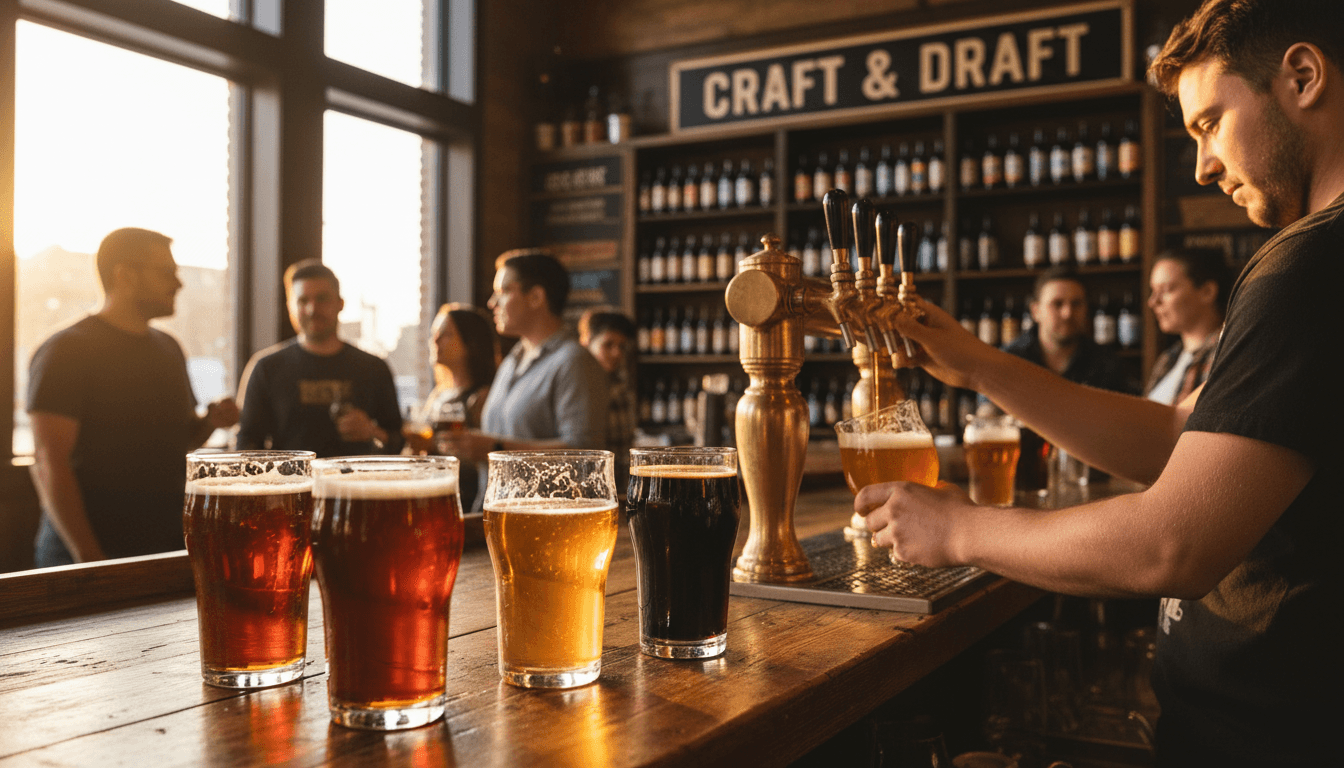 P's and Q's beer taps and tap wall