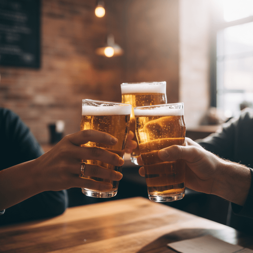 Community gathering at P's and Q's