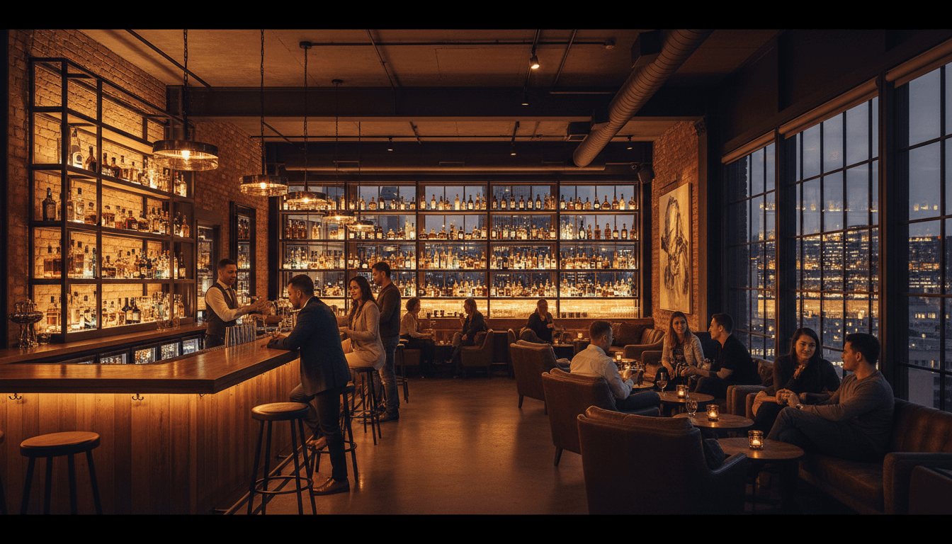 Social happy hour gathering